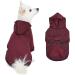 Blueberry Pet Soft & Comfy Cotton Blend Dog Hoodie Sweatshirt in Burgundy Red - 12 inch Back Length - Buy Online on GoSupps.com