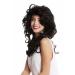 WIG ME UP WL-3010-1B Ladies Wig - Black Long Wavy Voluminous Backcombed 80s Style 55cm | International Shipping - Buy Online on GoSupps.com