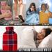 2 Litre Hot Water Bottle with Red Check Fleece Cover - Buy Online on GoSupps.com