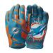 Wilson NFL Stretch Fit Football Gloves Miami Dolphins Adult Miami
