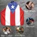 King Midas Empire Puerto Rico Flag Barber Cape - Waterproof Boricua Hair Cutting Cape with Snap Button Neck Band - Buy Online on GoSupps.com
