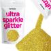 Hemway Ultra Sparkle Glitter Gold 100g / 0.35oz Multi-Purpose Epoxy Resin Arts & Crafts Cosmetic Safe Body Hair Face Nail Weddings Art Beauty Tumblers Flowers Powder Dust Premium