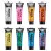 Moon Glitter - Gel with shimmering fine glitter - 12ml - Set of 8 colours - Glitter face paint