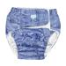 Reusable diaper for adults diaper for adults diaper for adults adjustable washing diaper for older people reusable incontinence diaper pants without use (blue)