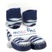 Mocc Ons moccasin washable slipper socks (24-36 Months Zebra Stripe) 2-3 Years Zebra Stripe