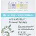 Aura Cacia Shower Tablets - Peppermint Reviving Aromatherapy for Refreshing Showers | International Shipping Available - Buy Online on GoSupps.com