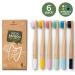 Greenzla Kids Bamboo Toothbrushes - 6 Pack | Eco-Friendly, BPA Free, Soft Bristles & Biodegradable - Buy Online on GoSupps.com