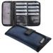 Smooth Trip Slim Folding Pill Organizer with 8 Certified Food Grade Zip-close Pill Pouches for Travel and Home Medication Storage