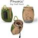 Pawpiz Dog Treat Pouch | Cute Clip-on Dog Treat Bag with Waist Clip Carabiner & Side Pocket | Waterproof Lining & Water-Resistant Shell | UK Brand (Khaki & Olive Green) - Buy Online on GoSupps.com