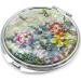 Mother of Pearl Folding Makeup Mirror with Magnifying Butterfly Flowers Design - Buy Online on GoSupps.com