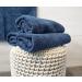 Zollner 10 Set Dark Blue Cotton Towels 50x100 cm - Soft & Strong Hotel Quality Shower Towels with Hanger Washable up to 60 C - Buy Online on GoSupps.com