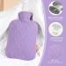 Shop Samply Hot Water Bottle with Cover - 2L for Pain Relief Warmth & Comfort | Light Purple - Buy Online on GoSupps.com