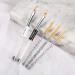 5PCS Nail Ombre Brush Set | Gradient Color Rhinestone Crystal Nail Art Painting Pen | Manicure Tools in Gold - Buy Online on GoSupps.com