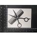 Love Heart Comb and Scissors Hair Life Decal 4 Pack - Hairstylist Black Small 3.5 - Buy Online on GoSupps.com