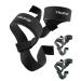 Pullup & DIP tensile aids for strength training padded weight lifting loops wrist straps tensile loops for Weightlifting bodybuilding Latzug cross lifting lifting straps (1 pair) black