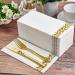 200 Pack Gold Disposable Guest Towels for Bathroom, Parties, Weddings - Soft & Linen-Like Decorative Hand Napkins - Buy Online on GoSupps.com