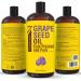 Organic 32 fl oz Grapeseed Oil: Cold Pressed, Non-GMO, Hexane-Free - Natural Lightweight Oil for Skin and Hair - Ideal Carrier for Massage & Aromatherapy - Buy Online on GoSupps.com