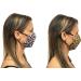 FACE MASK ADJUSTABLE REUSABLE DOUBLE LAYER WITH FILTER POCKET (PACK OF 2) (ANIMAL PRINT LEOPARD) - Buy Online on GoSupps.com
