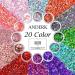 Shop Anderk 20 Boxes Glitter Chunky Face & Body Glitter for Makeup Nails Eyes & Hair 10ml 20 Vibrant Colors International Shipping Available - Buy Online on GoSupps.com