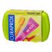 Curaprox Travel set green-Cozing toothbrush that can be connected to CS 5460 + Be you travel toothpaste + 2 interdental brushes CPS Prime 07 and 09-Travel tooth care set 9.5 cm x 6 cm