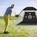 T up Golf Net with Hitting Mat - 10x7ft Practice Driving Net for Golfers - Indoor/Outdoor Use - Perfect Gift for Golf Swing Training - Black 1 Pack - Buy Online on GoSupps.com
