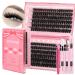 Buy Eefofnn Fluffy Lash Extension Kit - 240pcs DIY Individual Eyelashes 80D+100D Cluster Lashes Bond & Seal Glue Tweezers - 10-20MM D Curl Volume - Buy Online on GoSupps.com