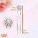 Ammei Crystal Bridal Hair Pins Set - Wedding Hair Accessories with Rhinestone for Brides & Bridesmaids (Silver) - Set of 12 - Buy Online on GoSupps.com