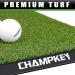 CHAMPKEY Premium Synthetic Turf Golf Hitting Mat M(13 x 17) LITE Version | Heavy Duty Rubber Base | Includes 1 Rubber Tee and 9 Plastic Tees - Buy Online on GoSupps.com