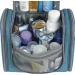 Travel Hanging Toiletry Wash Bag Organizer - Navy Blue (Large) for Women, Girls, Kids - Buy Online on GoSupps.com