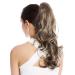 WIG ME UP MKB-30-V-14 Light Brown Wavy Braid Ponytail Hairpiece - 45 cm Long Curly Wig for Stylish Looks - Buy Online on GoSupps.com