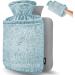 Qomfor Premium Hot Water Bottle with Fluffy Faux Fur Cover - 1.8L Large - Green | Pain Relief for Neck, Shoulders, Hands, and Feet - Buy Online on GoSupps.com