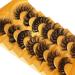 JIMIRE Eyelashes Fluffy Volume Lashes Dramatic Strip D Curl False Eyelashes 20MM Mink Lashes Bulk Full Volume 7 Styles Mixed 7 Pairs Multipack - Buy Online on GoSupps.com