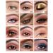 MAEPEOR 12-Color Cream Eyeshadow Stick Set - Highly Pigmented Waterproof Long-Lasting Matte & Shimmer Eye Shadow with Built-In Sharpener - Buy Online on GoSupps.com