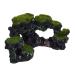 Relaxdays Aquarium Decoration Stone Natural Look Decorative Hiding Place Rock Cave Aquarium Accessory HxW 8.5x17cm Black-Green