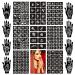 24 Sheets Henna Tattoo Stencil Kit - 280+ Reusable Indian Glitter Airbrush Stencils for Face & Body Paint - Buy Online on GoSupps.com