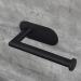 Matte Black Toilet Paper Holder - Stainless Steel Adhesive Roll Holder for Bathroom - Buy Online on GoSupps.com