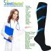 2 Pair Navy Blue Small/Medium Compression Socks 15-20 mmHg for Men and Women - Therapeutic Knee-High Hosiery for Travel, Occupational, and Flight - Buy Online on GoSupps.com