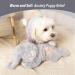 PetPrime Dog Heartbeat Plush Rabbit Toy with Warmer Bag - Anxiety Relief for Puppy Dogs | Gray Animal Print - Buy Online on GoSupps.com