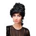 WIG ME UP - L.COLONIAL.Lady-1 ladies wig quality wig baroque colonial tower hairstyle beehive black black (1)