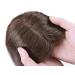 Silk-co 12inch Human Hair Toppers for Thinning Hair Women 100% Real Remy One Piece Clip in Hair Extension Silk+PU Base Toupee 120% Density #04 Medium Brown 12 Inch #04 Medium Brown - Buy Online on GoSupps.com