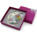 Mother of Pearl Folding Makeup Mirror with Magnifying Butterfly Flowers Design - Buy Online on GoSupps.com