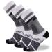 Pure Athlete Ski Socks Kids Youth Wool  Snowboarding Boys, Girls  Skiing Warm Winter 3 Pairs - Black X-Small-Small