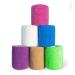 Self Adhesive Bandage Wrap: Non-Woven Breathable & Water-Resistant Vet Wrap for First - Ideal for Stretch Self Adhesive - Multicolor - 6 Rolls 3 x 5 Yard