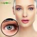 Design Blue Contact Lenses for Dark Eyes | Natural Effect | Monthly Wear | 1 Pair with Free Container Dimension Sky - Buy Online on GoSupps.com