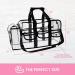 Large Clear Makeup Organizer Bag with Sturdy Zipper, Adjustable Strap, and 4 Exterior Pockets - 17 x 9 x 10 - Ideal for Toiletries - Large Cosmetic Bag - Buy Online on GoSupps.com
