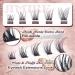 JIMIRE Wispy Spiky Clusters Lash Extension Kit - DIY Volume Individual Lashes Kit with Tweezers - D Curl 10-16MM - Natural Look Home Eyelash Extension - Buy Online on GoSupps.com