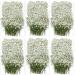 100PCS Dried Pressed Babys Breath Flowers Bulk  YouthBro Real Nature Ivory White Gypsophila Branches Bouquet for Resin Invitations Wedding Art Craft DIY Card Making Babys Breath-white 100