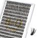 Cluster Lashes 50D-0.07D-10mm B&Q LASH Individual Lashes 280 Clusters False Eyelash 40D 50D Lash Clusters Extensions Individual Lashes Cluster DIY Eyelash Extensions at Home (50D-0.07D 10mm) 50D-0.07D-280PCS 10 mm