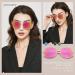 Bifocal Sunglasses for Women - 2 Pairs UV400 Cat Eye Square Designer Readers - +2.00 Metal Frame Sun Readers - 3 Color Options - Buy Online on GoSupps.com
