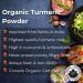 Organic Turmeric Powder 2oz (56g) - High Curcumin Content Raw from India Vibrant Culinary Spice for Curries Golden Milk & Healthy Recipes - 100% Pure Curcuma Powder - Buy Online on GoSupps.com